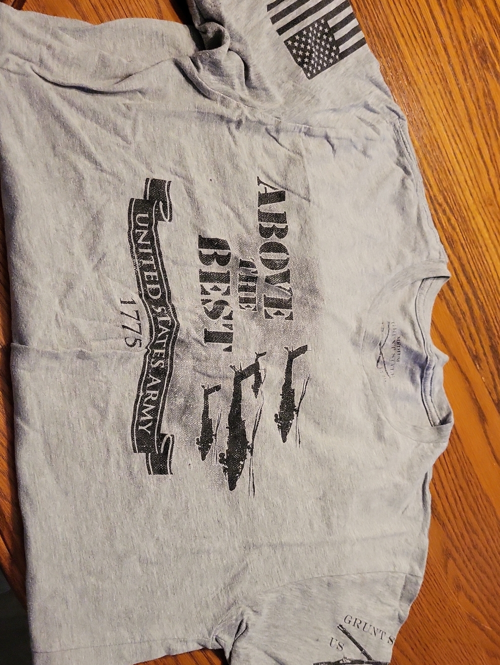 Grunt Style Light Gray 'Above The Best' Graphic Tee
